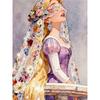 Disney 5D DIY Алмазная живопись Рапунцель Акварельная иллюстрация, Вышивка Мозаика Крестик Домашний декор Подарки Поделки