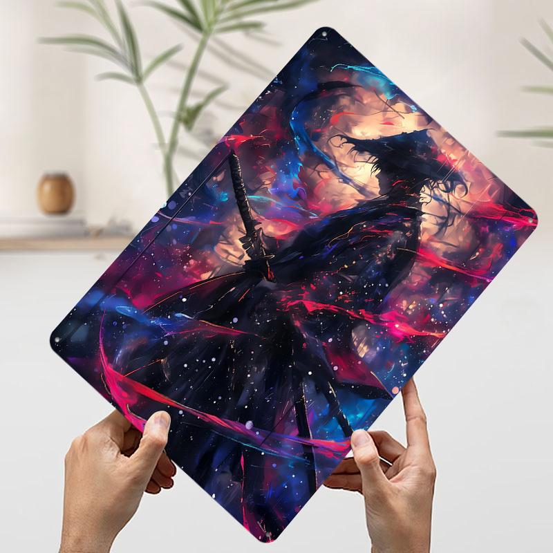 Galaxy Painting Samurai Printed Poster Customized Wall Art Retro Vintage Metal Tin Signs for Gaming Room Decoration At Home Cozy