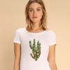 Женская футболка - КАКТУС И РОЗЫ