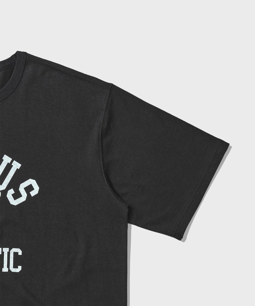 DISCUS ATHLETIC Heavyweight Center Logo T-Shirt Washed Black