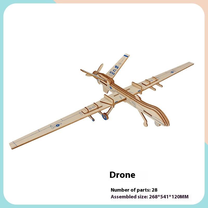 Моделирование Деревянная Игрушка Детская Самодельная Образовательная Сборка 3D Трехмерная Головоломка