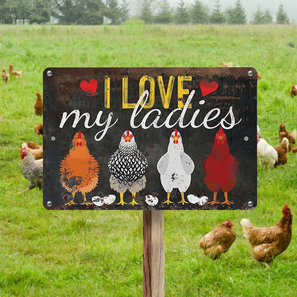 1 шт. 30x20 см винтажные металлические знаки для декора курятника 8x12 дюймов ретро жестяной забор украшения курятника знак TP0020
