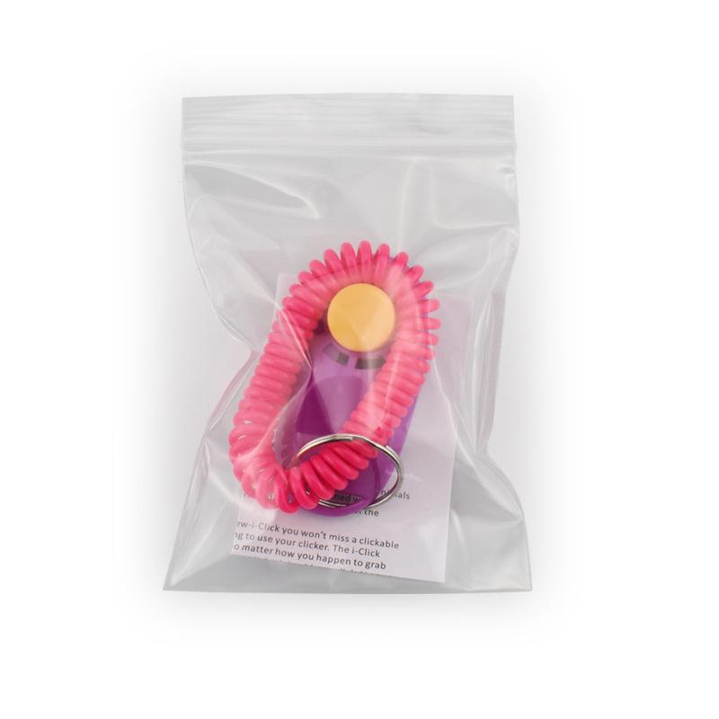 Pet Cat Dog Training Clicker High-Quality Dogs Click Trainer Aid Adjustable Elastic Rope Pet Rattles Dog Training Supplies