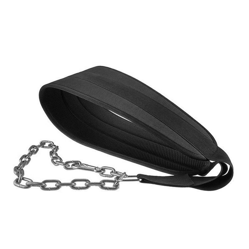 Fitness Weighted Dip Belt with Chain