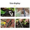 Long Handle All-Steel Hardened Hollow Hoe Garden Weeding Tools Easy Soil Loosening Sharp Black Effective Hand Tools KTY