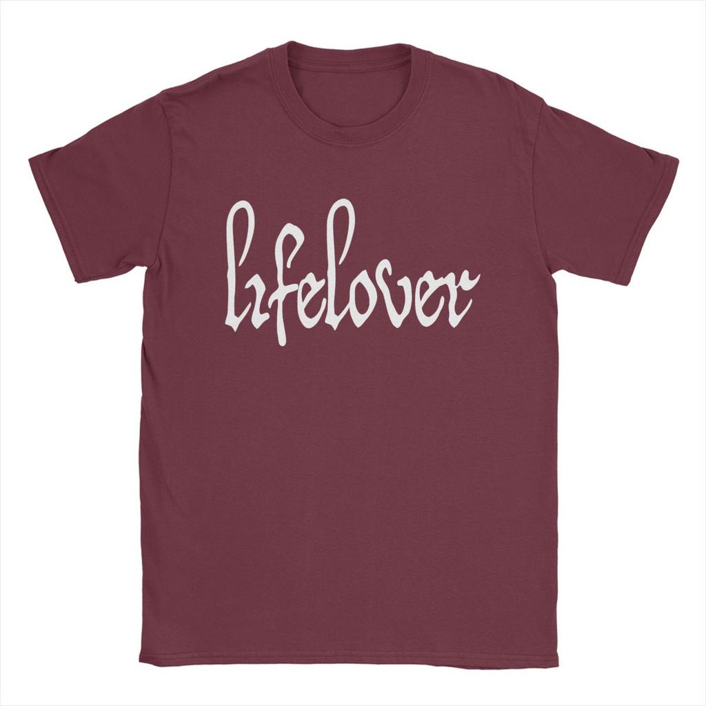 Футболка мужская Lifelover белая с сплошным логотипом и забавным принтом из чистого хлопка с коротким рукавом и круглым вырезом 6XL