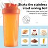 600 мл бутылка для протеинового шейкера с шариком из нержавеющей стали, точные весы, портативная чашка для воды для смешивания воды для фитнеса, пластиковый миксер, бутылка-блендер, подарок на день рождения