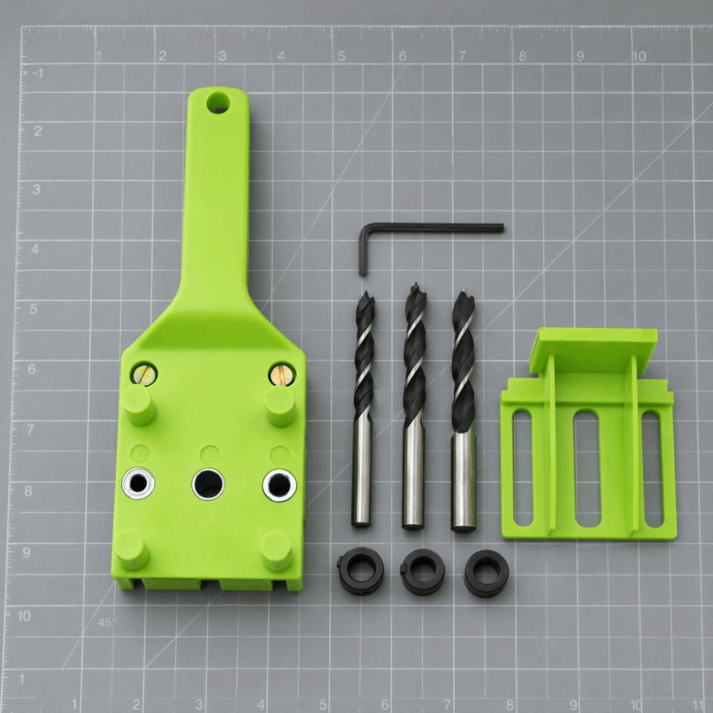 8pcs Straight Hole Puncher Doweling Jig Handheld Woodworking Jig Kit Hole Saw Kit Woodworking