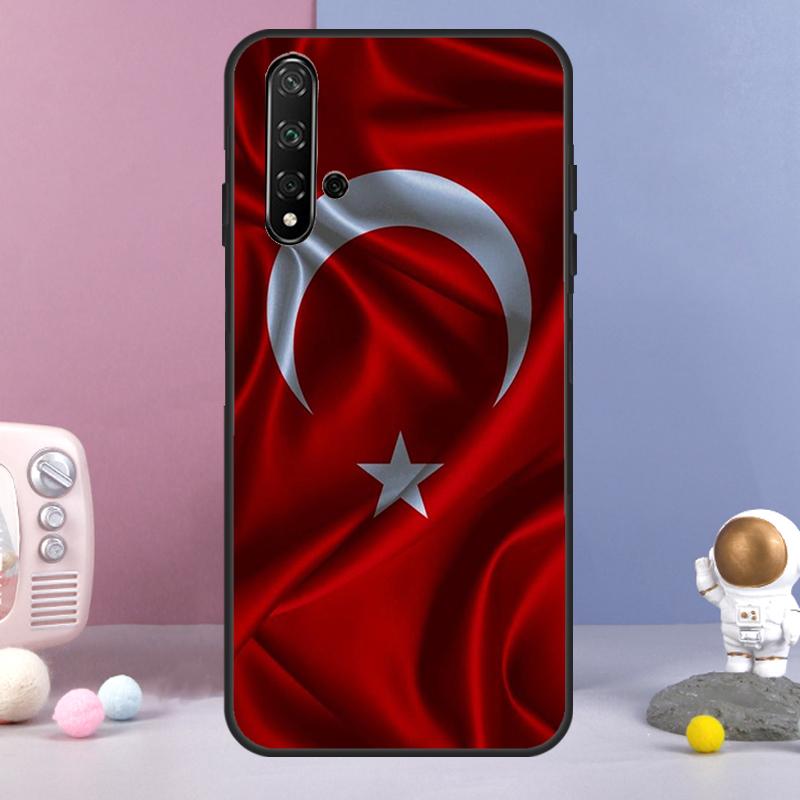Чехол с турецким флагом для Huawei Nova 9 10 SE 3i 7i 8i 11i 12i Y60 Y61 Y70 Y72 Y73 Y90 Y91 P20 P30 P40 Lite