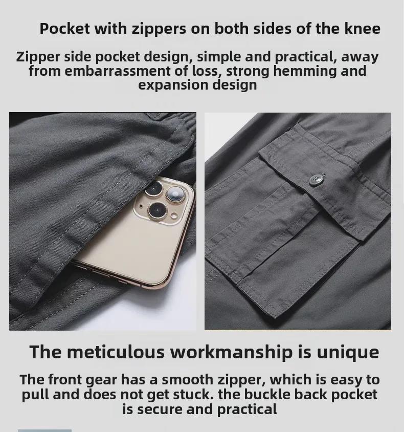 Летние мужские хлопковые шорты длиной три четверти — свободный крой для людей среднего и пожилого возраста