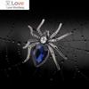 Мода паук кристалл горный хрусталь броши булавка насекомое бижутерия корсаж броши для женщин свадебная вечеринка подарок одежда декор