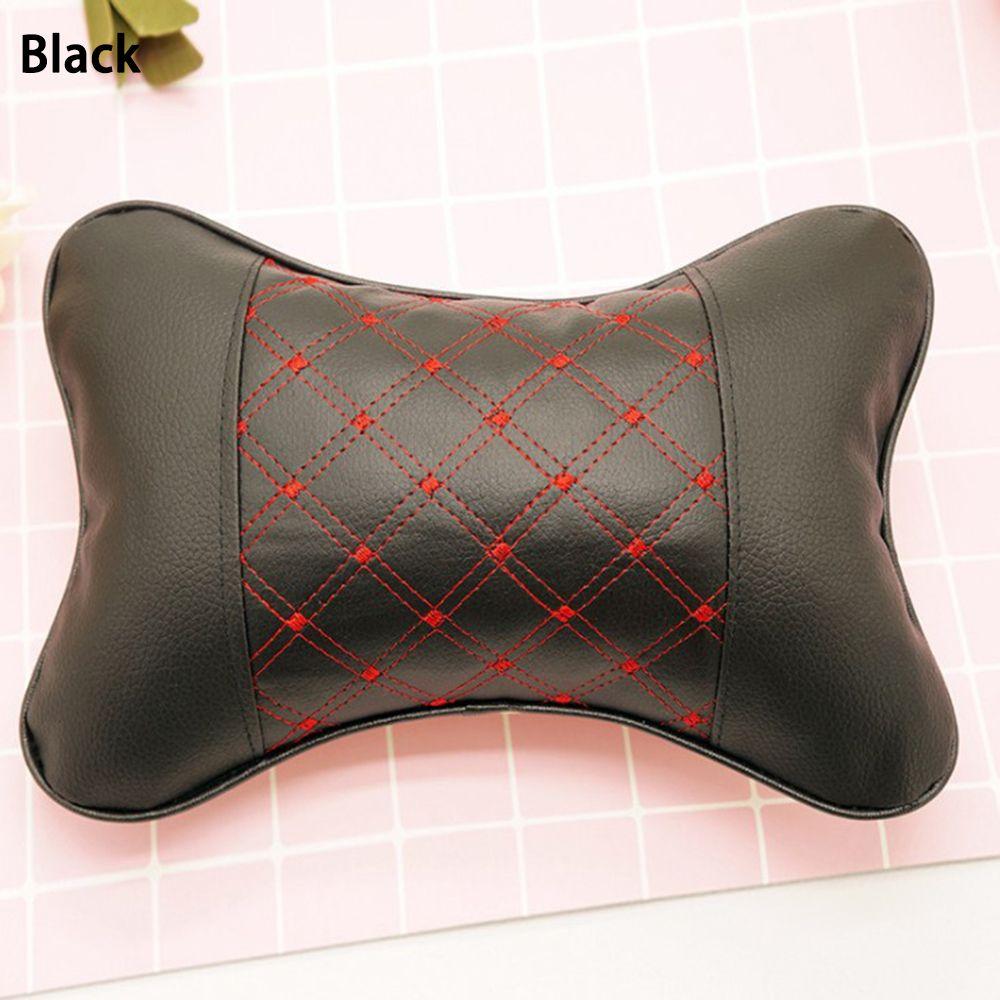 Comfortable Bone Cotton Leather Cushion Pad Head Neck Rest Pillow Restraint Car Seat Headrest
