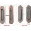 Sliding 2pcs Door Naierdi Hidden Handles Zinc Alloy Recessed Pulls Cabinet Furniture Handle Hardware