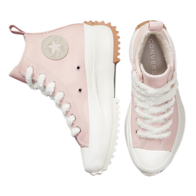 Converse Run Star Hike простые и удобные парусиновые кеды с высоким верхом для всех мужчин и женщин персиково-розового цвета