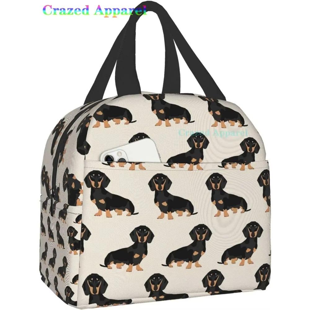 Ucsaxue Dogs I Love My Pet I Love Dachshund Lunch Bag Travel Box Work Bento Cooler Многоразовые сумки для пикника Изолированные сумки