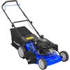 Gas Powered 201cc Engine Lawn Mower 21 Inch 3-in-1 Mulching Side Discharge Bagging Adjustable Height 9.0 Ft. Lb Torque Smooth
