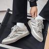 Мода Ретро Стиль Модный Тренд Толстая Подошва Повседневная Холщовая Обувь для Мужчин Весна 2025 Новинка Нишевые Универсальные Удобные Кроссовки с Низким Верхом
