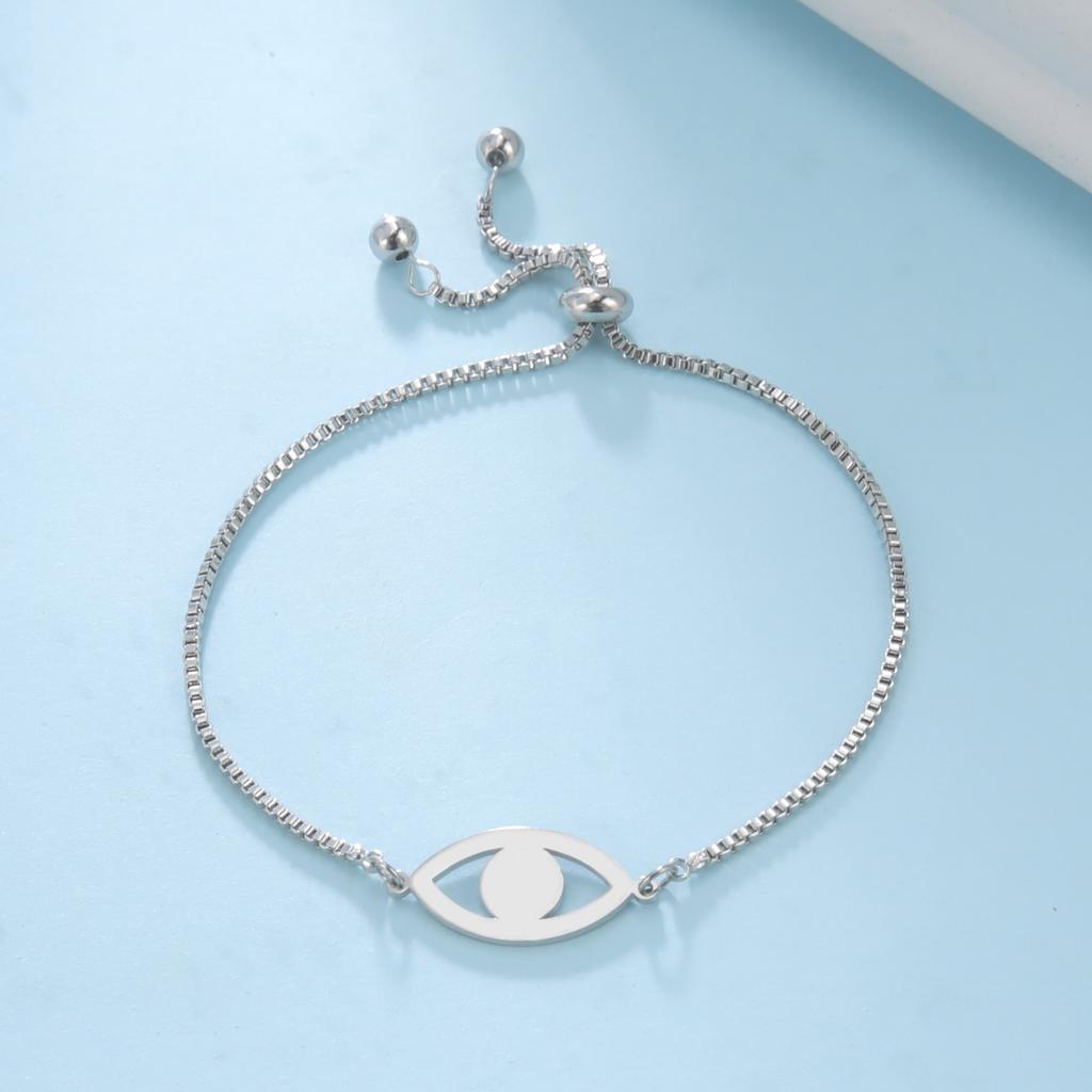 Браслет из нержавеющей стали от сглаза, женский уникальный браслет с подвесками, женский амулет, ювелирные изделия, подарок на вечеринку