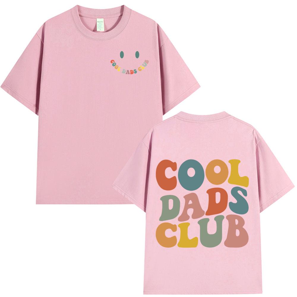 Cool Dad Club Tshirt Unisex Clothing Dads Birthday Short Sleeve Tshirts Grandfather Husband Homme Cotton Tshirt Tops Streetwear