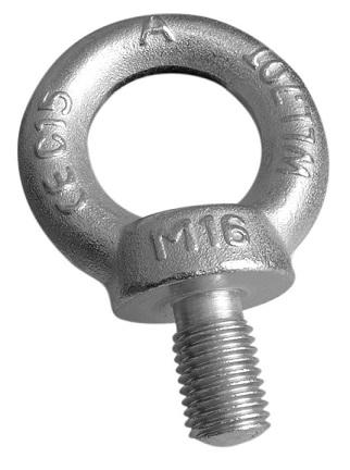 GALVANIZED EYE BOLT DIN580 22MM - SRU M22 EYE