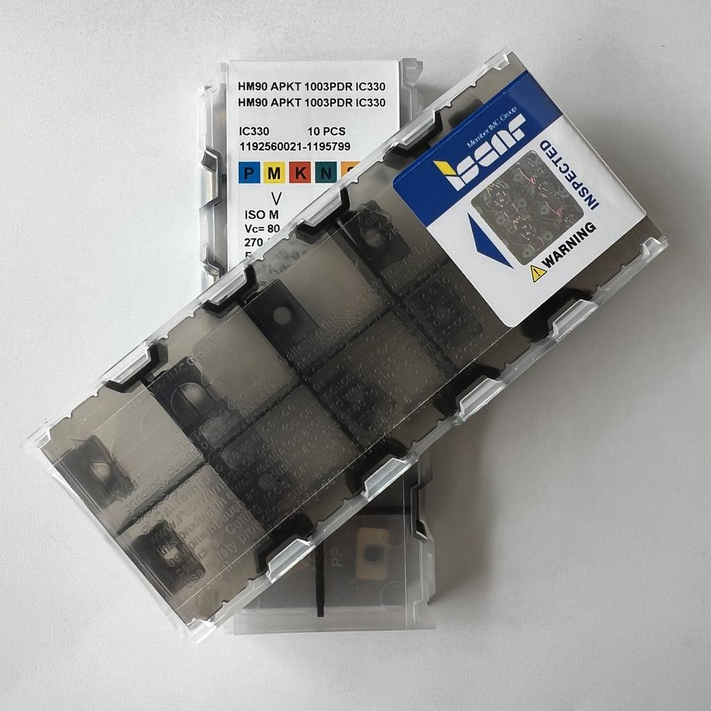 ISCAR / HM90APKT1003PDR IC330 / Industrial indexable carbide inserts 10 Pcs