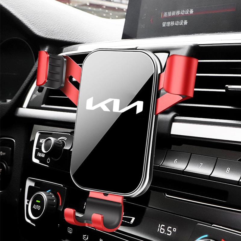 Car Phone Holder Air Vent Clip Mount Stand GPS Support For KIA KN K3 K5 Sportage Rio Sorento Picanto Ceed RIO 2 3 4 Accessories JD2