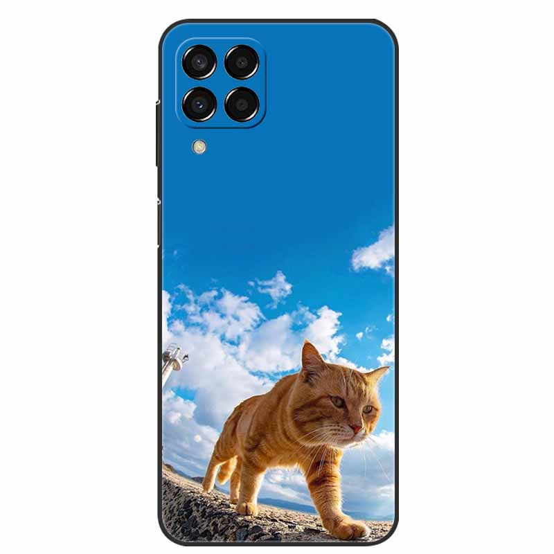 Для Samsung Galaxy A12 Чехол Милый Мягкий Силиконовый Ударопрочный Чехол из ТПУ для Galaxy A42 A22 A22s 5G Чехлы для Телефонов A 12 Милый Funda Кошка