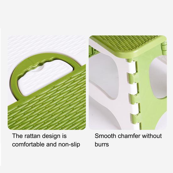 Plastic Folding Stool with Handle Portable Lightweight Heavy Duty Outdoor Camping Hunting