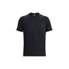 Solid Color Stretch Sports Short Sleeve T-Shirt Men Tops Black 1378988-001