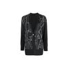 Armani Exchange Женский вязаный кардиган с V-образным вырезом и принтом логотипа SS23 Кардиганы для женщин Черный 6LYE1N-YMT7Z-6910