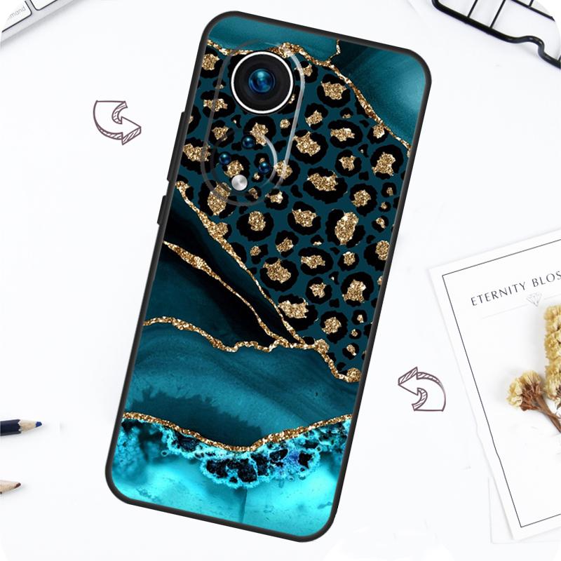 Чехол с леопардовым принтом для Honor Magic 7 5 6 Lite Honor 200 Pro X8b X9a X8a X8 X9 X9c X9b 50 70 90 Lite