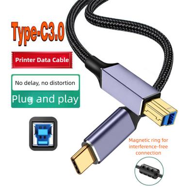 Кабель для передачи данных USB C на USB B 3.0, провод для сканера для ноутбука Epson/HP/Canon