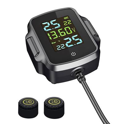 OBEST tpms Датчик давления воздуха в мотоциклетных шинах, Монитор температуры давления в шинах в реальном времени, Включает порт, QC3.0