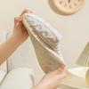 Уютные плюшевые домашние тапочки с мягкой подошвой, нескользящие, теплая зимняя обувь для дома, пушистые плоские тапочки, удобная обувь