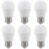 6 PCS 5W Mini LED Light Bulbs Warm White E26 Base G45 Bulb Lamps Illumination Accessory