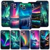 Красивое северное сияние Роскошный чехол для телефона Для iPhone 13 15 14 12 Mini 11 Pro MAX XR X SE XS 7 8 Plus Силиконовый защитный чехол