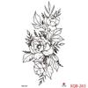 1PCS Waterproof Tattoos Temporary Tattoo Sticker Flowers Rose Body Tattoos for Women Art Arm Hand Tattoos Wolf Tiger Lion Painting Tatoos