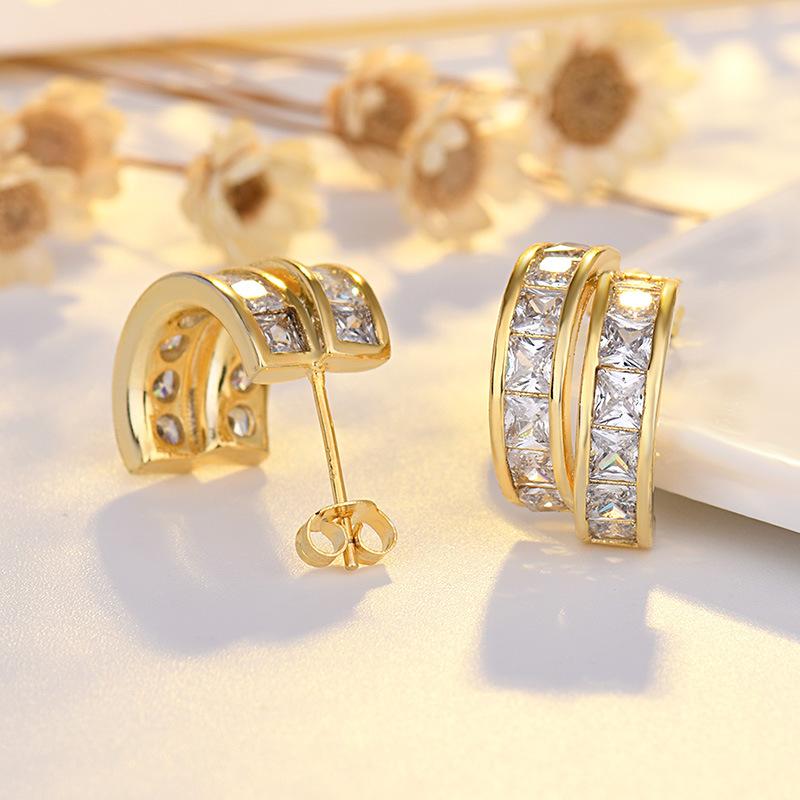 Lindon Женские серьги из медного сплава с цирконием - серьги-подвески в подарок на свадьбу