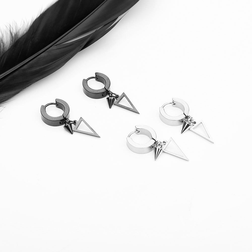 Steel Birthday Gift Dangle Earrings Stud Earrings Men Gothic Earrings Korean Style Earrings