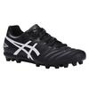 Asics Pro Round Toe Lace-Up Artificial Turf Ag (Rubber Short Studs) Durable Support Lightweight Soccer Shoes Men Soccer Shoes Black White 1103A116-001