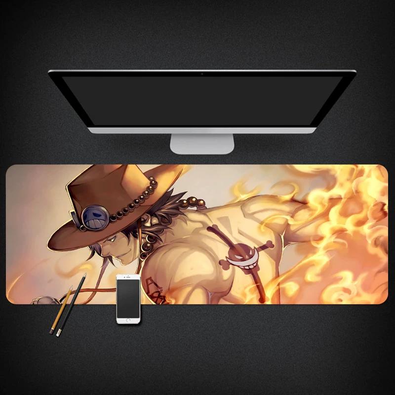 ONE PIECE Анимационный Мерч Манки Д.. Луффи Ророноа Зоро Общежитие Двумерный Компьютерный Коврик для Клавиатуры Водонепроницаемый Большой Милый Коврик для Мыши