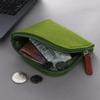 1PC Compact Women Men Short Card Holder Wallet Felt Change Pouch Portable Zipper Coin Purse