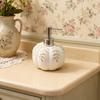 460ml Halloween Pumpkin Soap Dispenser Ceramic Refillable Hand Wash Dish Soap Dispenser Fall Bathroom Kitchen Decor