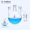 Leigu High Borosilicate Glass Three-Neck Round Bottom Flask