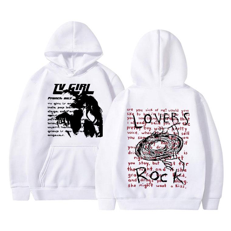 Толстовка с двусторонним принтом для девочек-телелюбителей, толстовка с капюшоном с французским выходом, постер альбома, толстовки унисекс, женская мода, большой свитшот