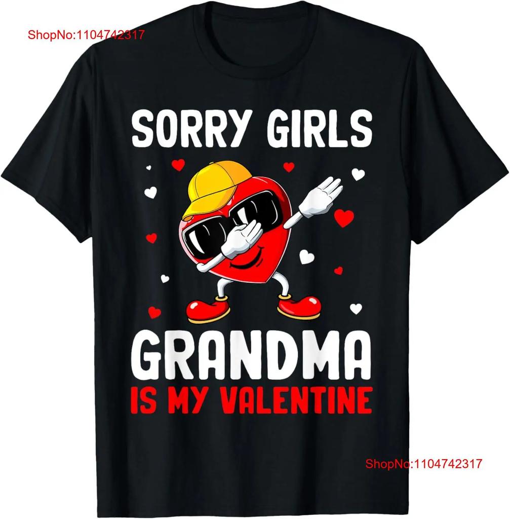 Sorry Girls Grandma Is My Valentine Heart Dab Cute Boy T Shirt vintage Washed streetwear Stylish Casual homme Breathable