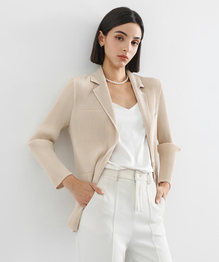 Плиссированная куртка Pleatsmood Curve