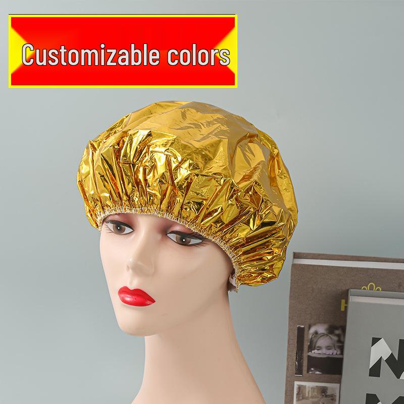 Waterproof Disposable Aluminum Foil Hair Steaming Cap for Perming and Shower
