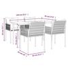 VidaXL Garden Dining Set 5 Pcs Cushions Woven Resin Steel 3187055