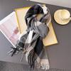 Women's Winter Classic Plaid Scarf Thicken Student Long Shawl Lovers Thicken To Keep Warm Neckerchief Scarves Bufanda Tassel
